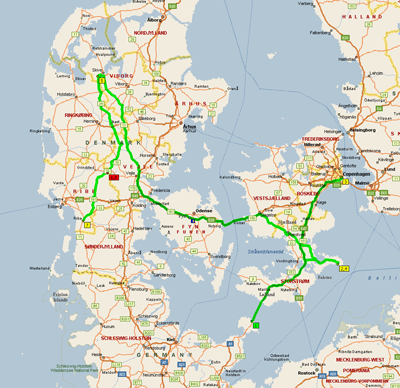 Complete Route Denemarken